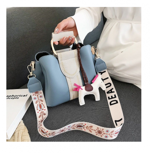 Bolsa Tiracolo Com Alça Larga Casual Feminina