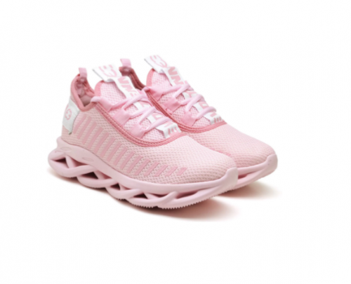 Tênis Evoltenn Feminino Easy Style Solado Trançado Rosa