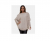 Poncho Pink Tricot Mousse Trançado Com Franjas De Tricô Feminino