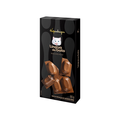 Tablete Recheado Língua de Gato 90G