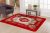 Tapete de Sala Estampado 2,00 x 2,40 Aveludado Tipo Indiano – Vermelho – Tapete Sala