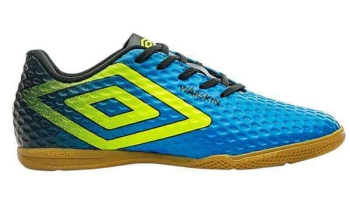 Umbro – Chuteira Futsal Umbro Warskin Infantil Azul
