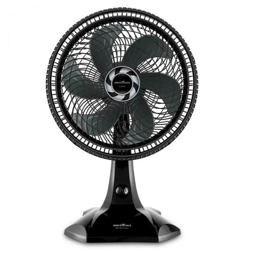 Ventilador de Mesa Britânia Turbo com 3 Velocidades Preto 110V