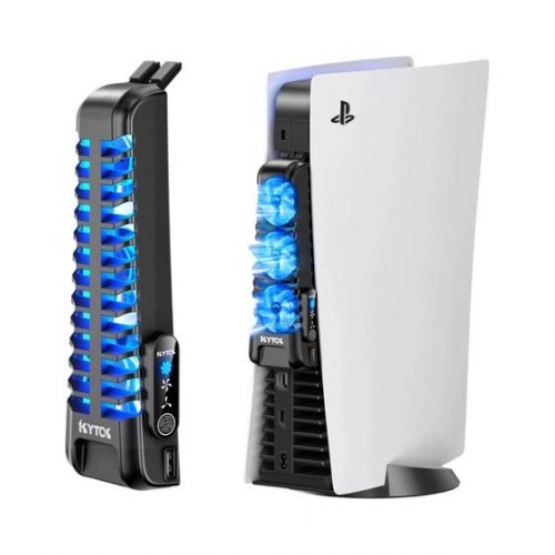 Ventiladores De Resfriamento Do Console Ps5 Atualizado Silencioso Led Luz Usb 20 Hubs Para Sony – OIVO