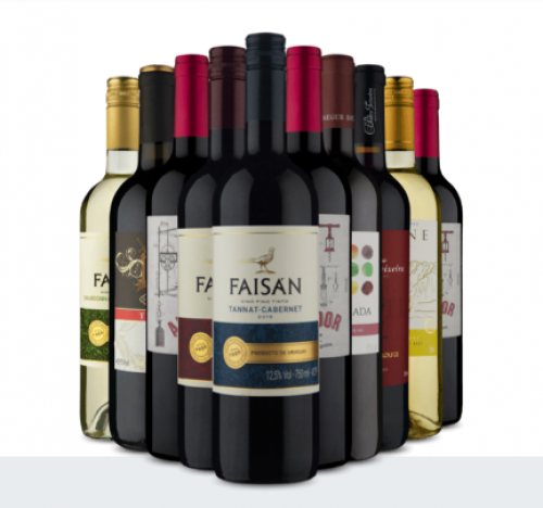 Kit 10 – Fãs dos Tintos com Dupla de Brancos (10 Vinhos)